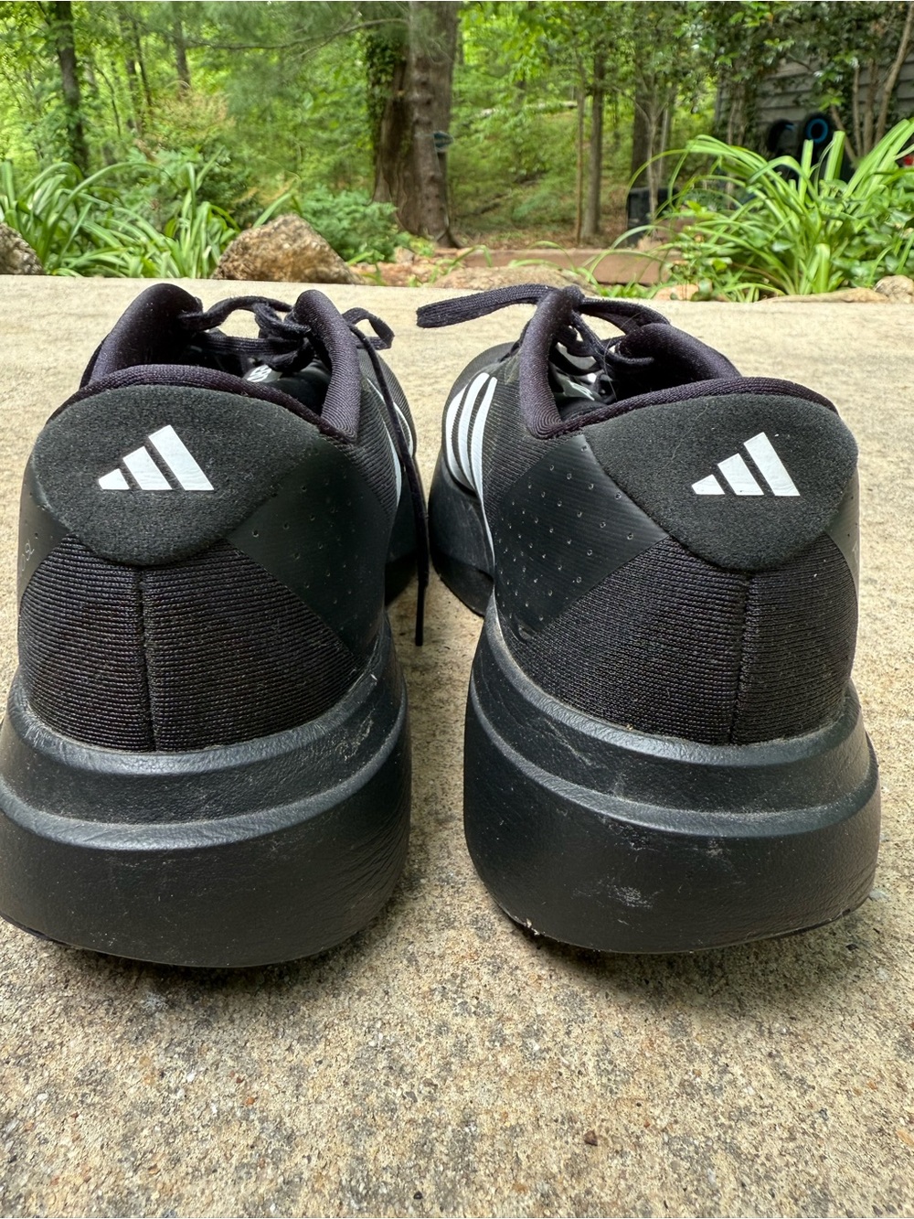 Adidas Adizero Evo SL Black/White Running Shoe Sz 12 - Picture 4 of 8